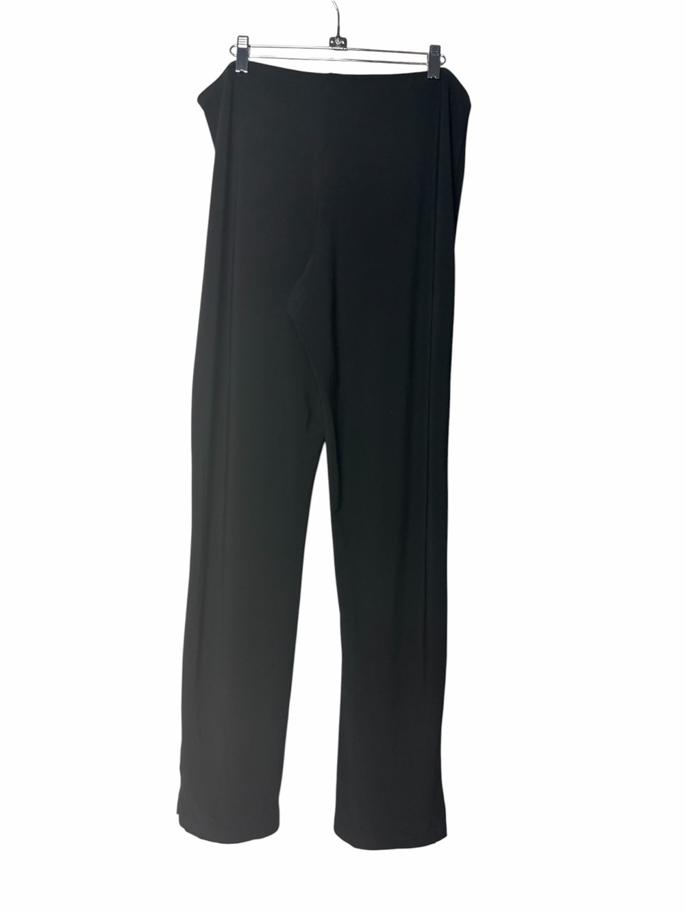 Sympli Pants Size 14 Black Pull On Elastic Waist Wide Leg Comfort Classic Office